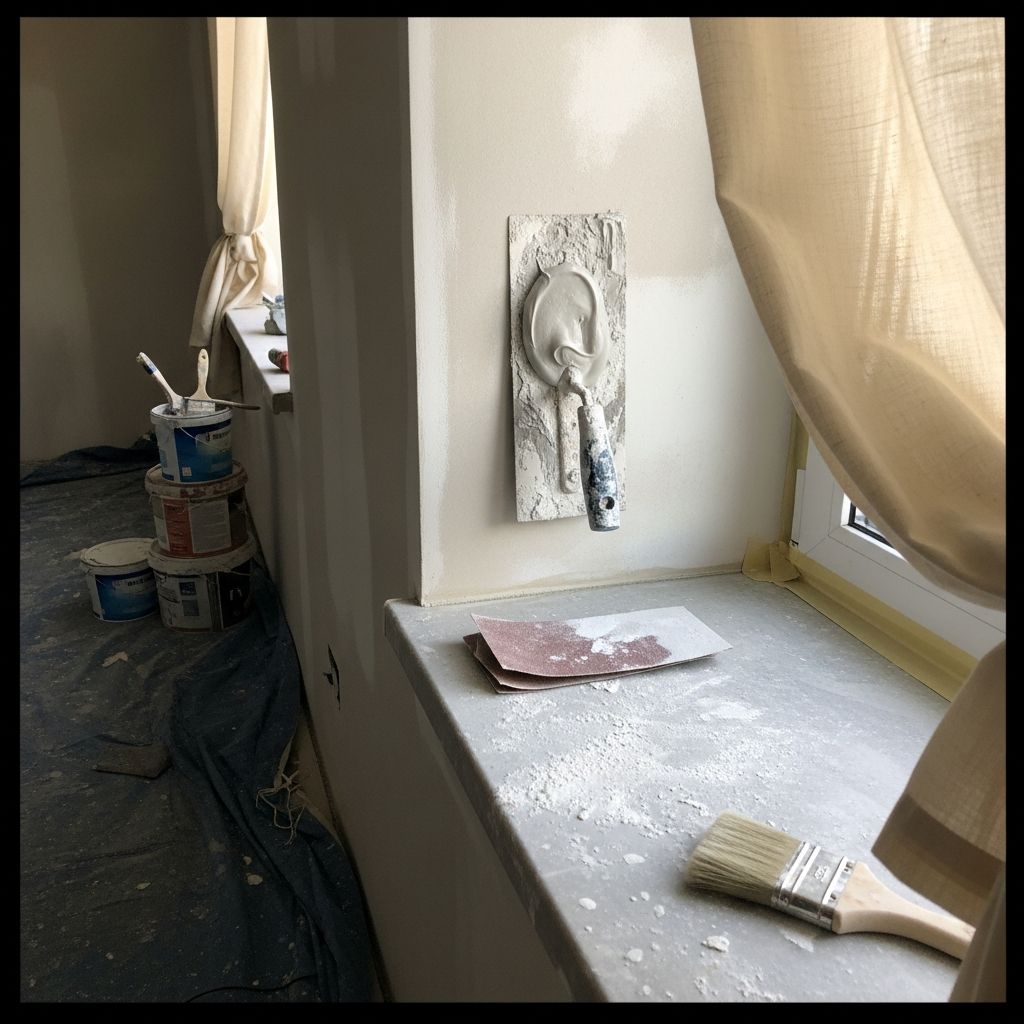 Résultat d'une rénovation complète avec nouvelle peinture décorative