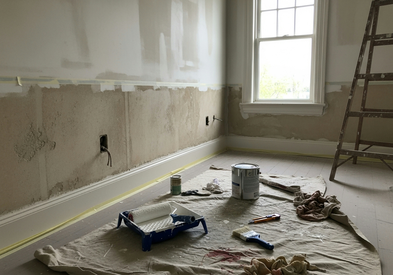 Chantier Peintre en bâtiment en cours à Montluel à Montluel