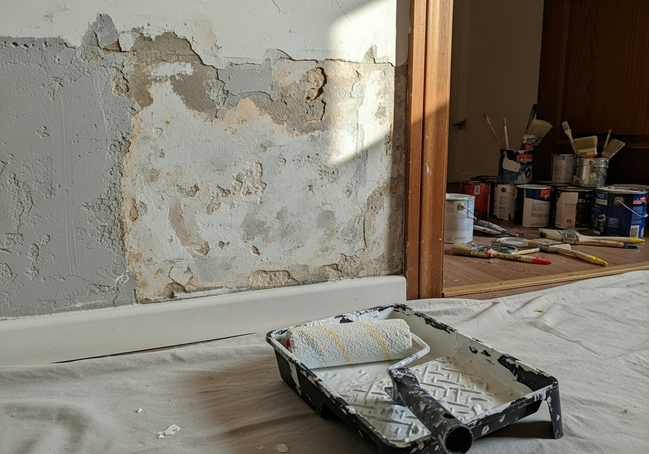Chantier Peintre en bâtiment en cours à Saint-Genis Laval à Saint-Genis Laval